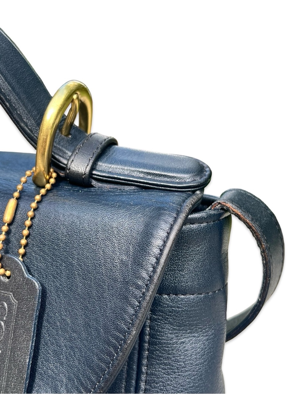 1996 COACH Navy Soho Handle Bag Style No. 4158 made in USA - Picture 5 of 13